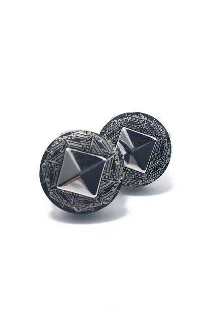 ENIGMA OVAL CUFFLINKS