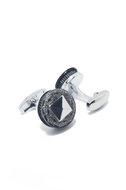 ENIGMA OVAL CUFFLINKS