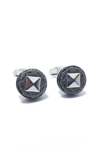 ENIGMA OVAL CUFFLINKS