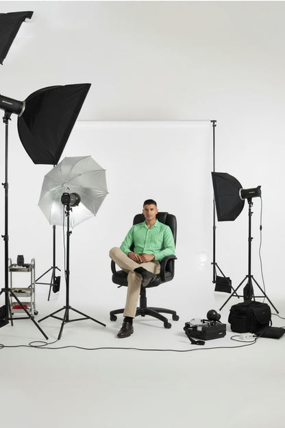 VERDANT STRIPE FORMAL WEAR CUBAN SHIRT