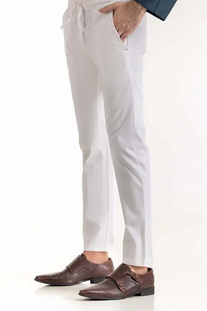 WHITE BASIC TROUSER