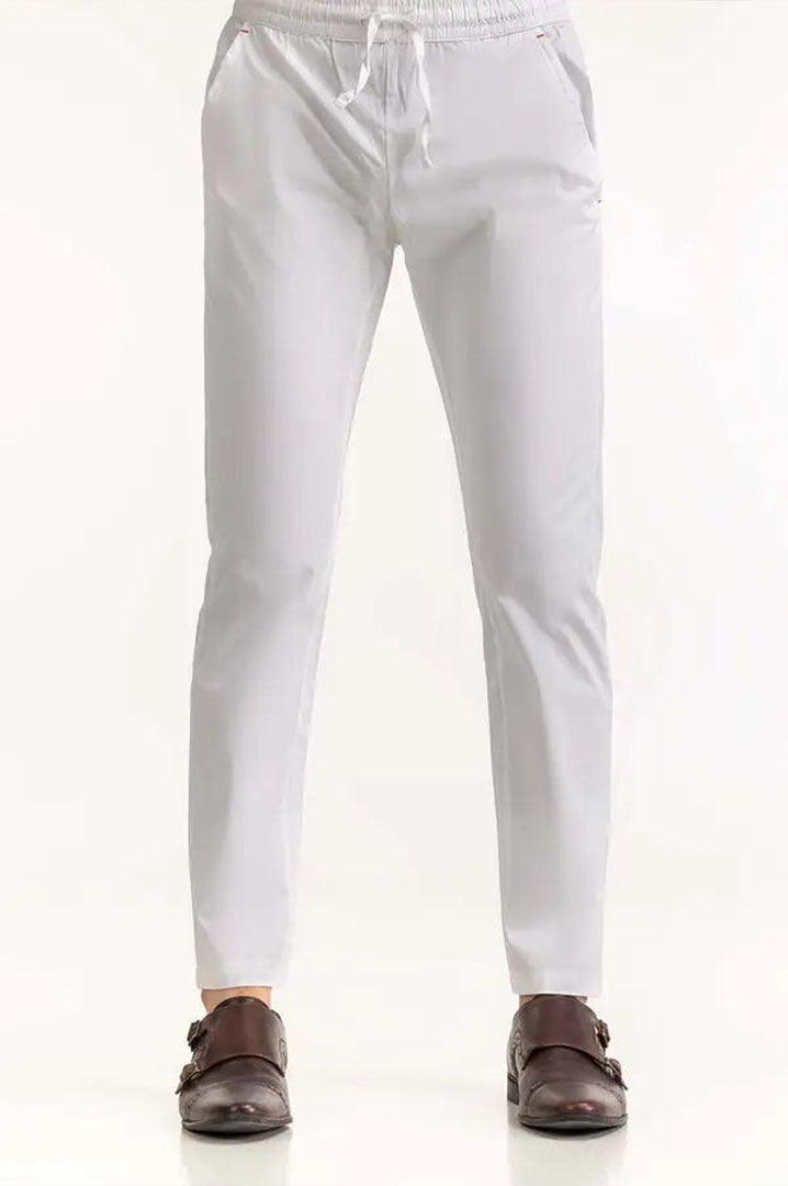 WHITE BASIC TROUSER