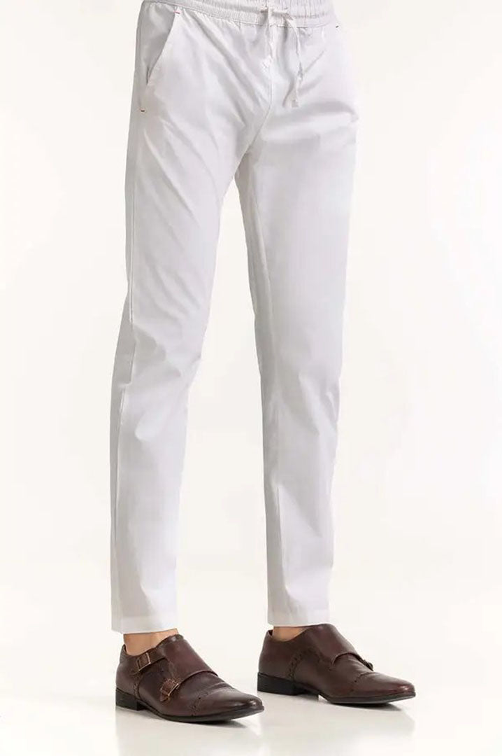 WHITE BASIC TROUSER