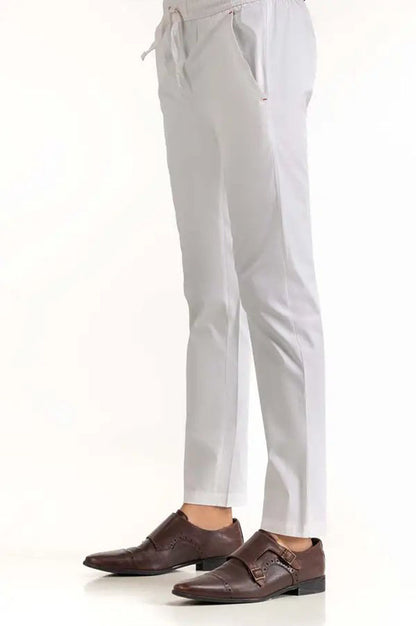 WHITE BASIC TROUSER