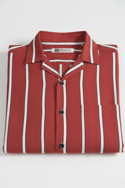 WINE LINE DRESS SHIRT