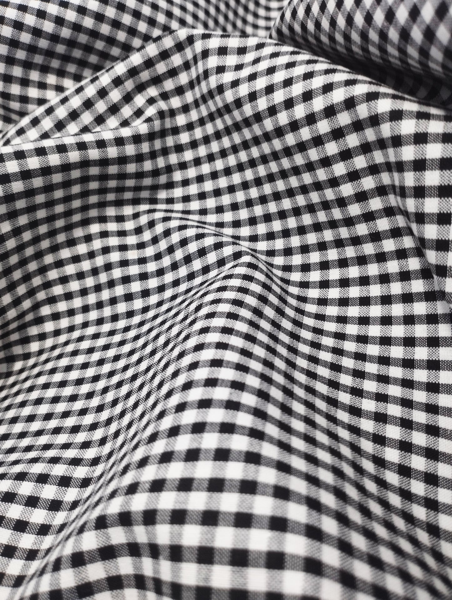 ITALIAN GINGHAM WHITE BLACK SHIRT