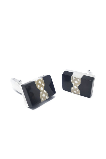 ELEGANT STONE CUFFLINKS