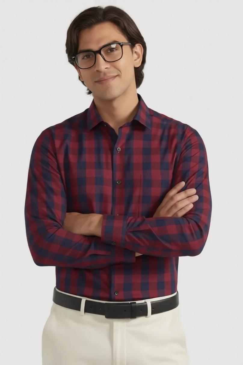 CRIMSON BUFFALO CHECK SHIRT