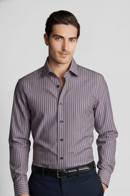 REFINED PLUM STRIPED