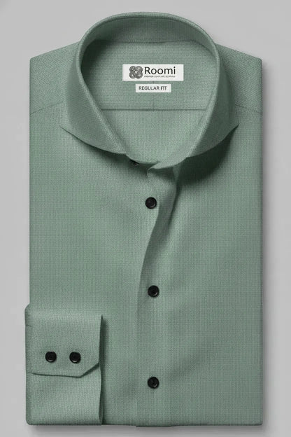 MATTE SAGE CASUAL SHIRT