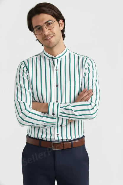 VIBRANT COASTAL LINED SHIRT