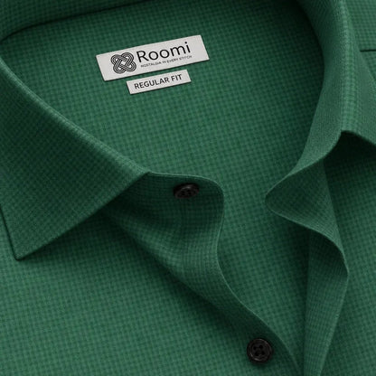 PINE GREEN WAFFLE SHIRT