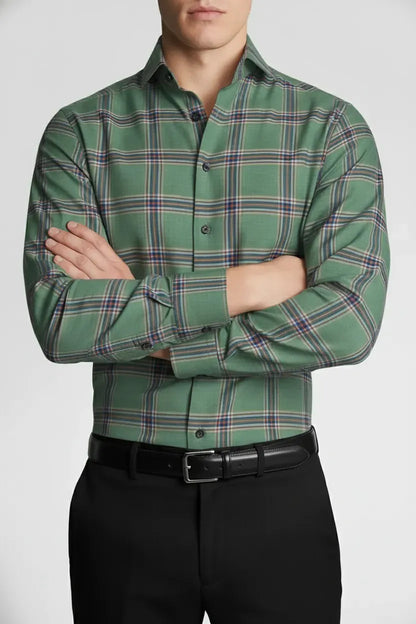 SAGE ALPINE PLAID SHIRT