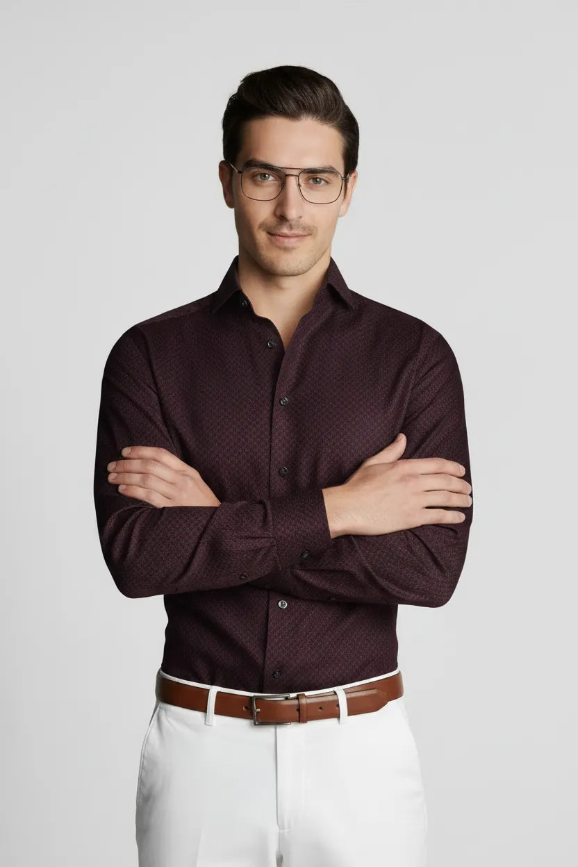 INTRICATE MICRO WEAVE SHIRT