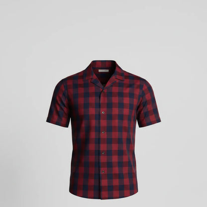 BOLD WINE CHECK SHIRT