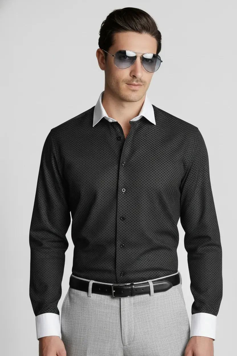 INTRICATE MICRO WEAVE SHIRT