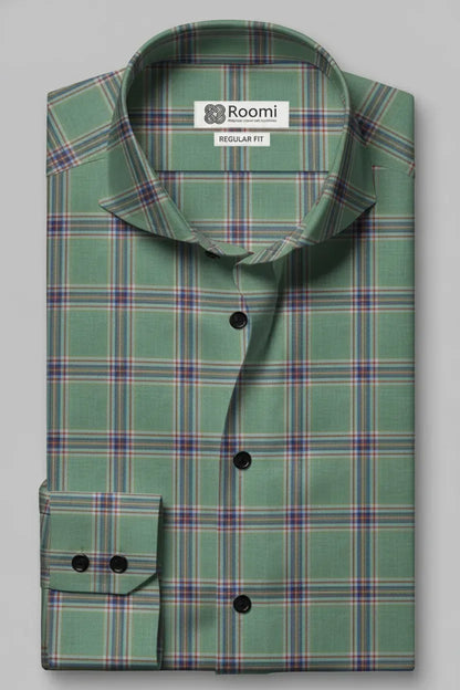 SAGE ALPINE PLAID SHIRT