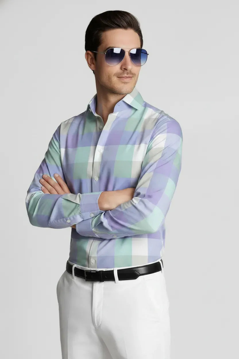 SPRING REFRESH PLAID SHIRT