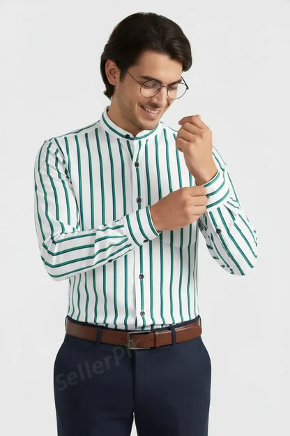 VIBRANT COASTAL LINED SHIRT