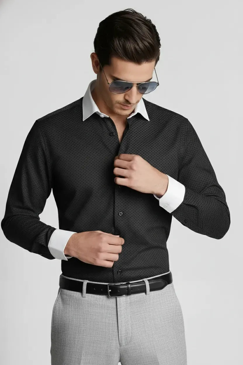 INTRICATE MICRO WEAVE SHIRT