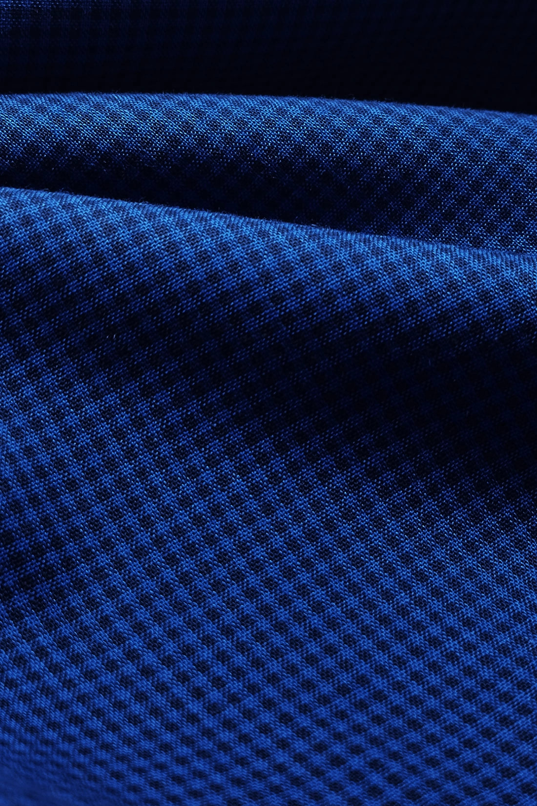 REFINED INDIGO MICRO CHECK SHIRT