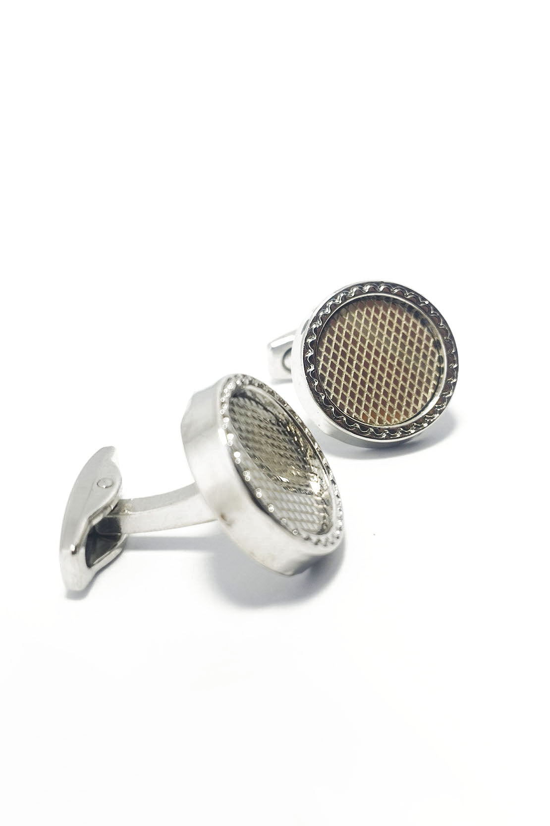 ABSTRACT MIRROR CUFFLINK