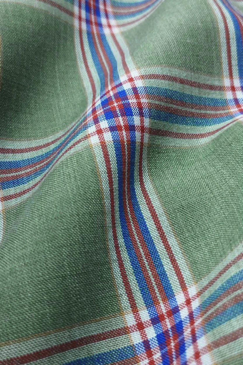 SAGE ALPINE PLAID SHIRT