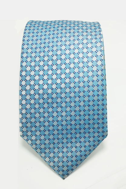 AZURE REFINED PATTERN TIE