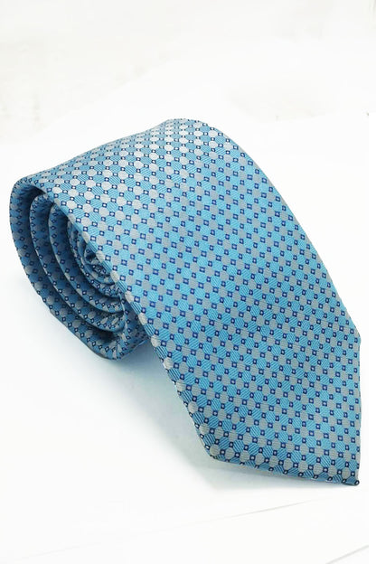 AZURE REFINED PATTERN TIE