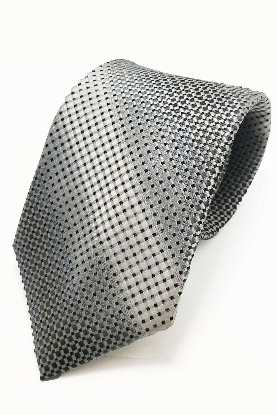 MONOCHROME TEXTURED SILK TIE