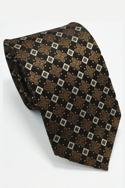 BRONZE GEOMETRIC TIE